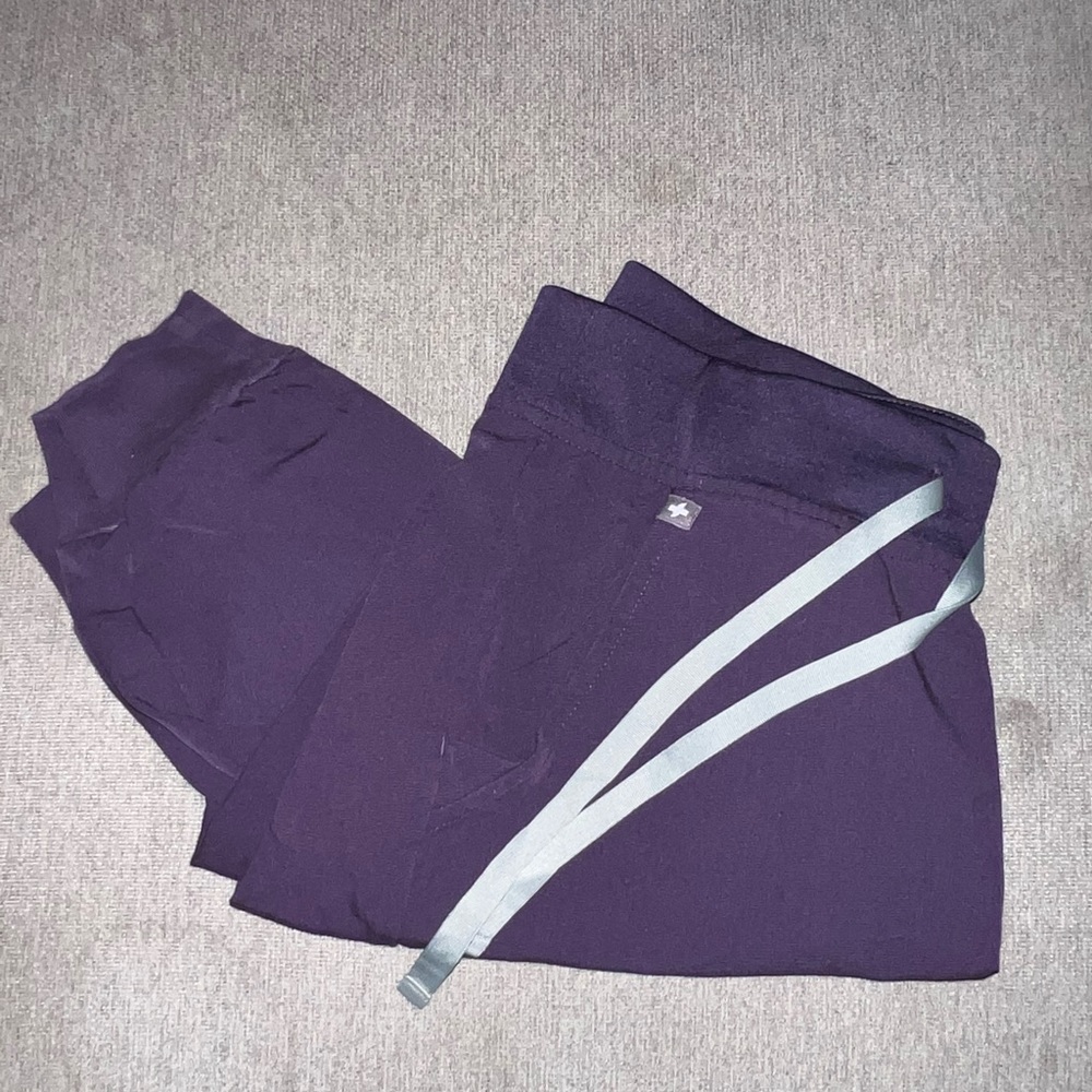 Purple scrub joggers